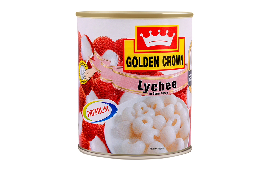 Golden Crown Lychee In Sugar Syrup    Tin  800 grams